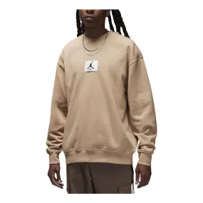 Air Jordan Fleece Crew-Neck Sweatshirt Beige FB6932-201