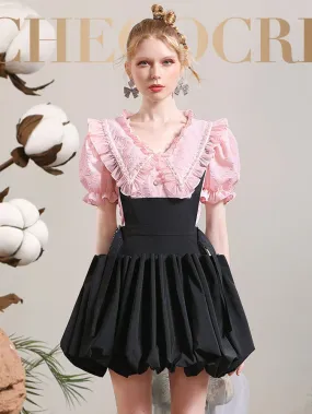 Balloon Mini Cute Skirt One-piece