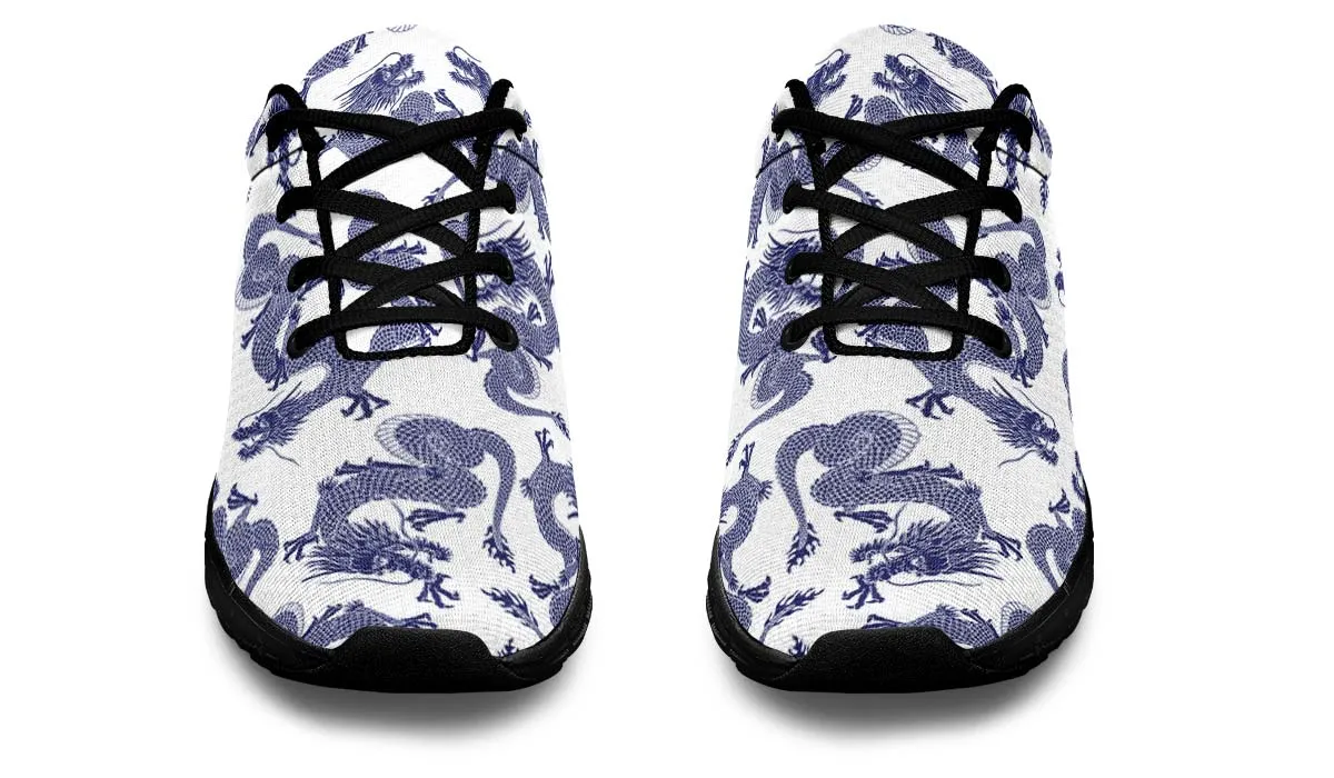 Blue Japanese Dragon Pattern