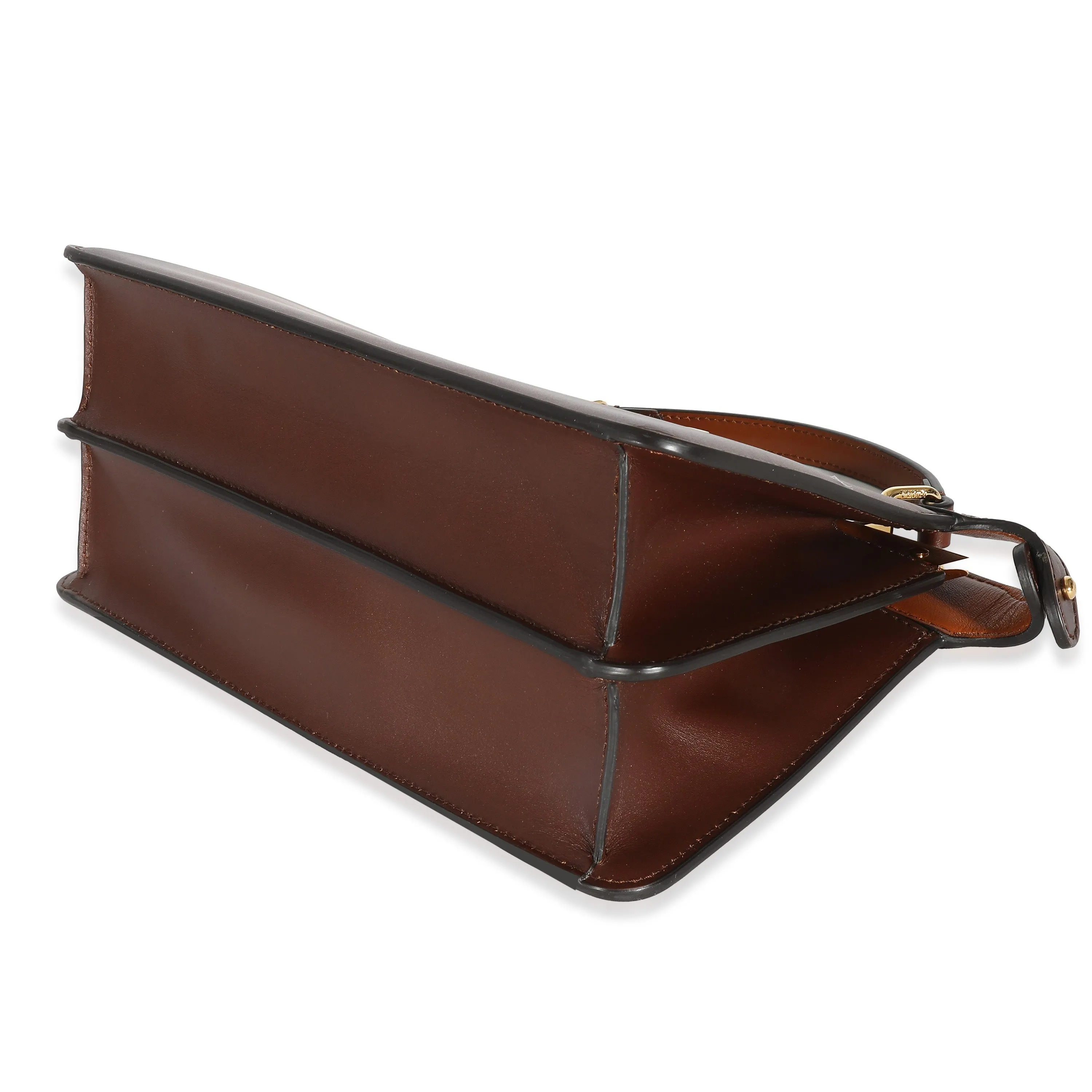 Fendi Ombre Brown Vitello Medium Peekaboo I SEE U East West Satchel