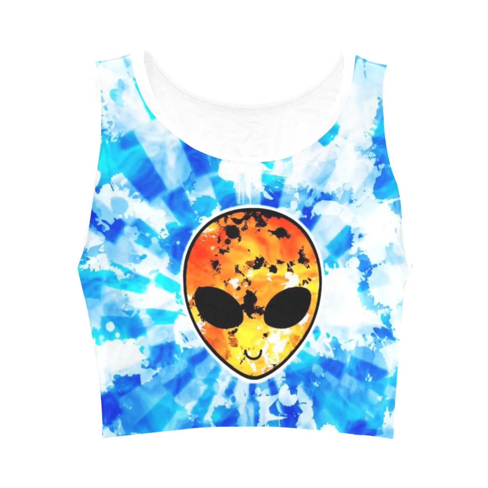 Fire and Ice Alien Blast Fitted Crop Top