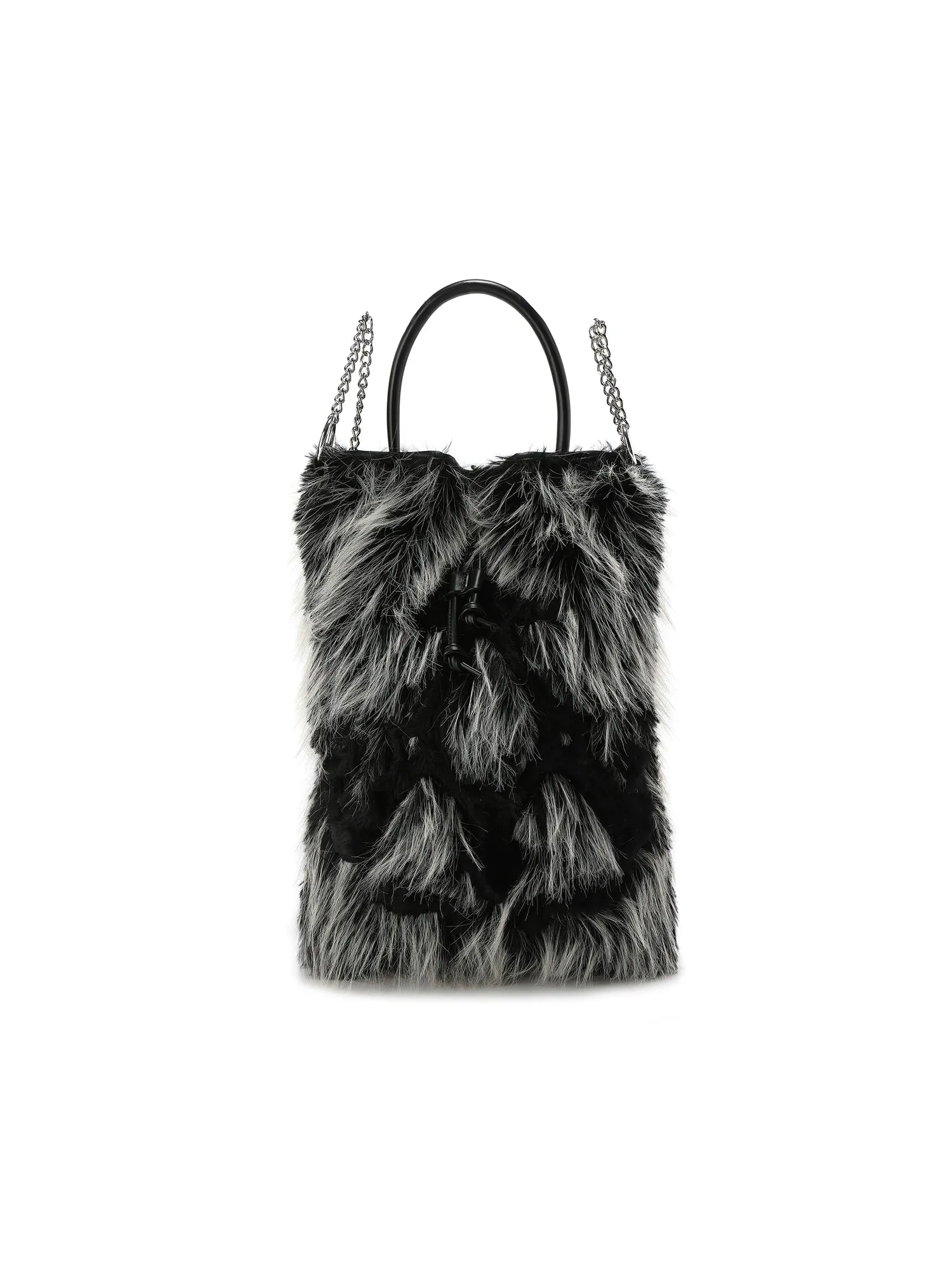 Fur Chain 2Way Backpack & Tote Bag