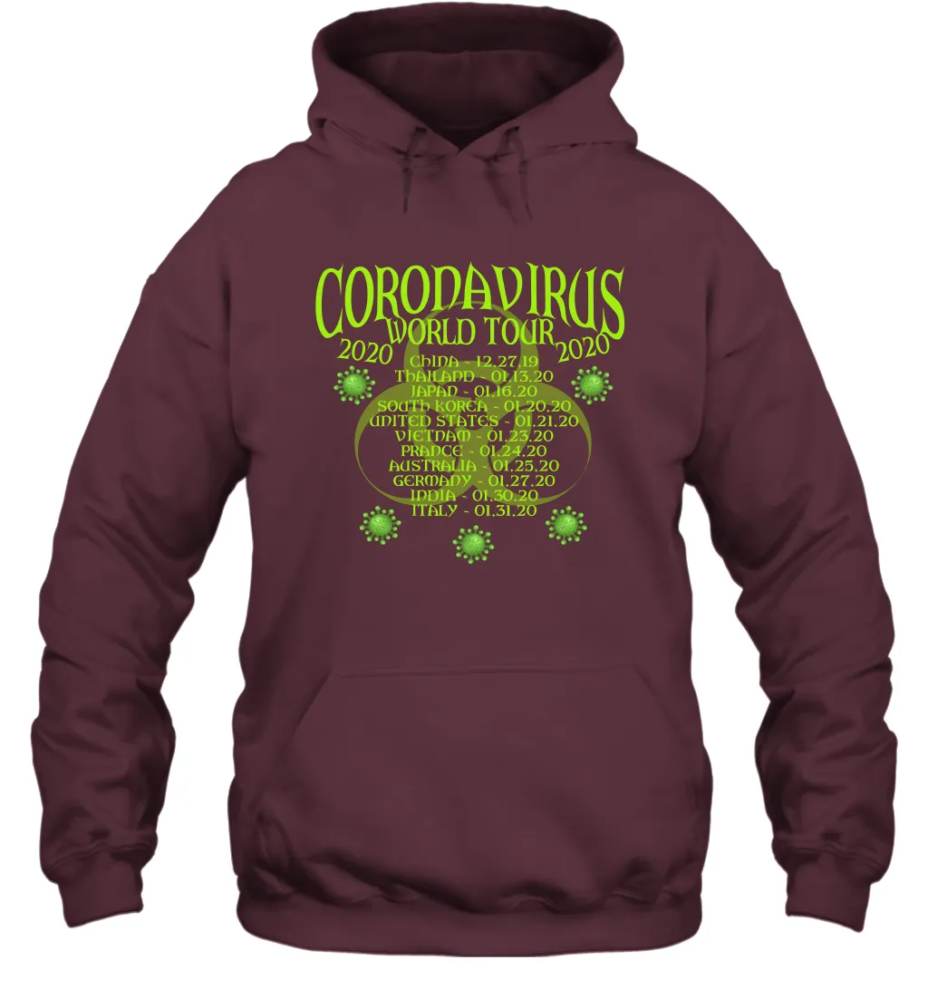 Go All Out World Tour 2020 Funny Coronacation Hoodie