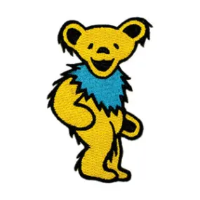 Grateful Dead 2 Bear-yellow Iron-On Patch