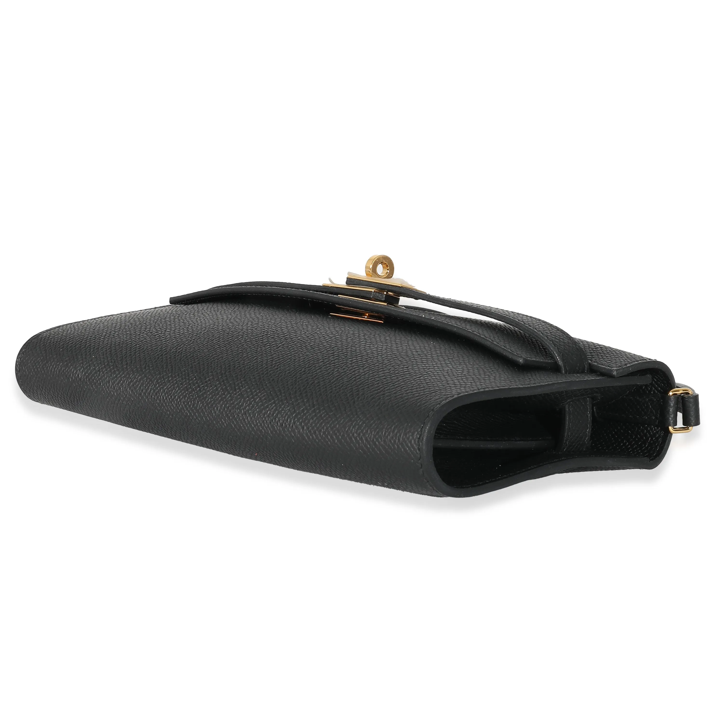 Hermès Black Epsom Kelly To Go GHW