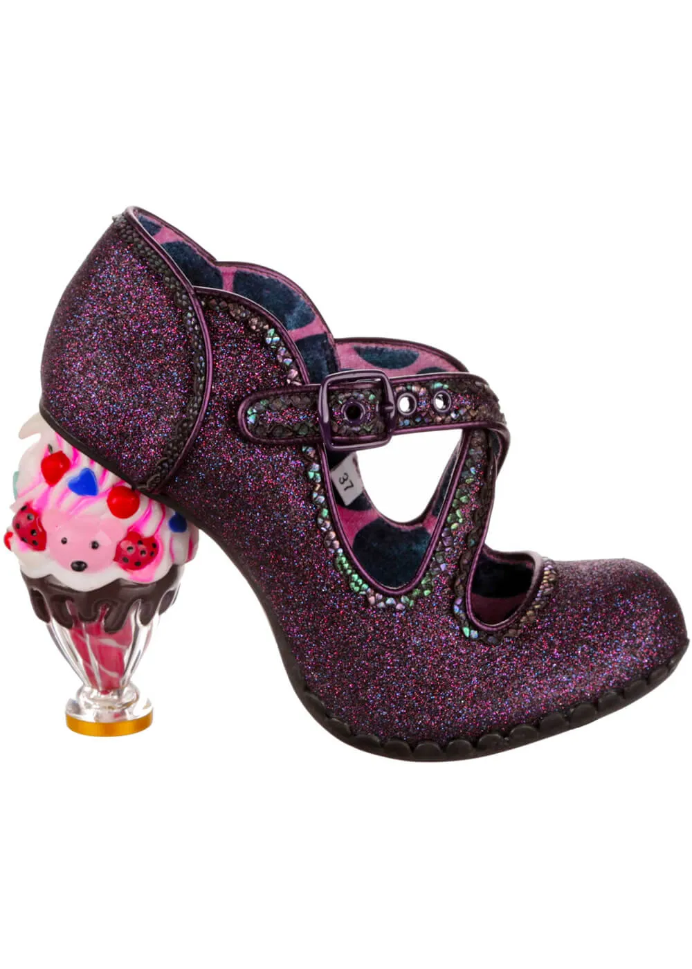Irregular Choice Favorite Flavor Ice Cream Pumps Dark Purple