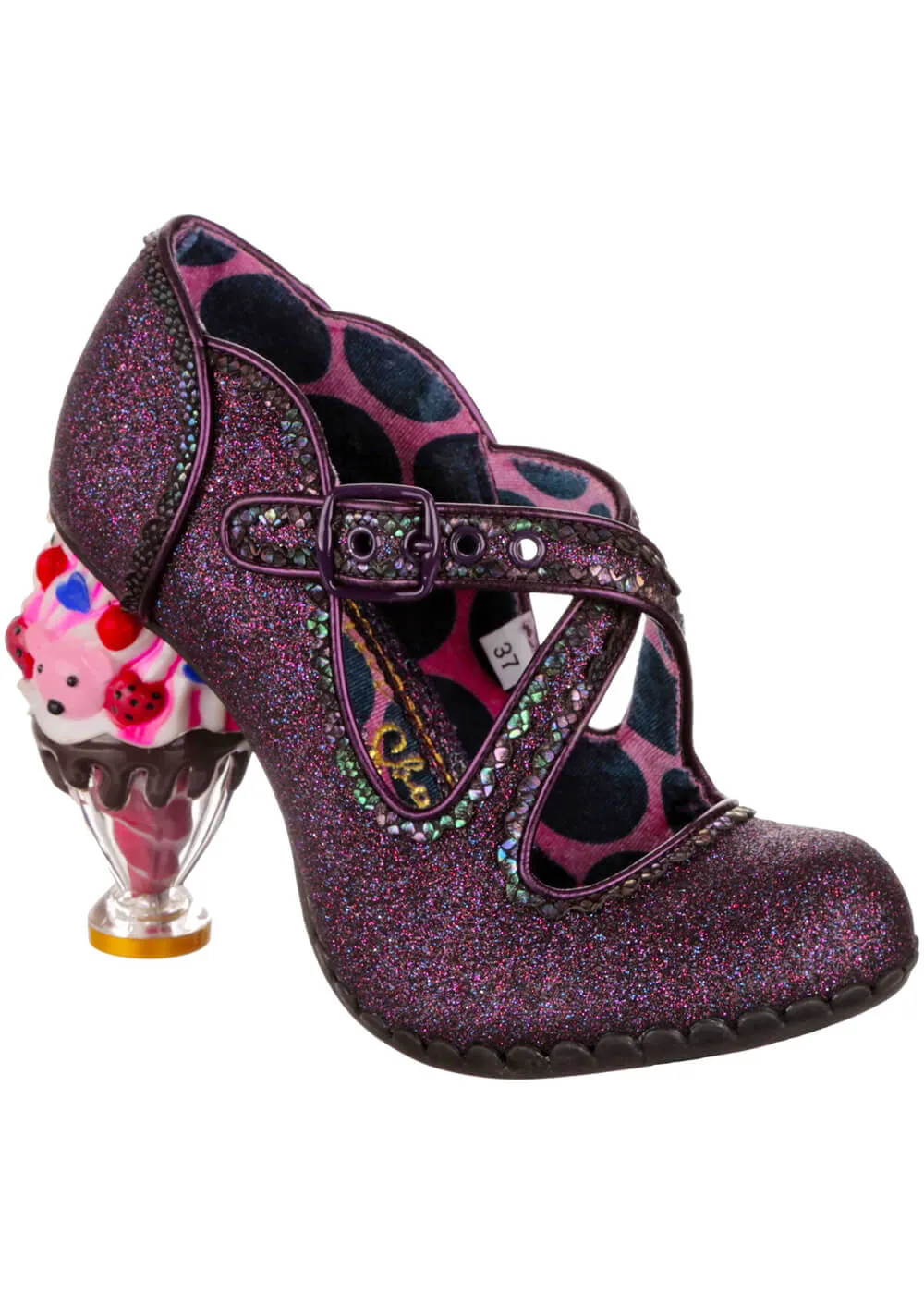 Irregular Choice Favorite Flavor Ice Cream Pumps Dark Purple