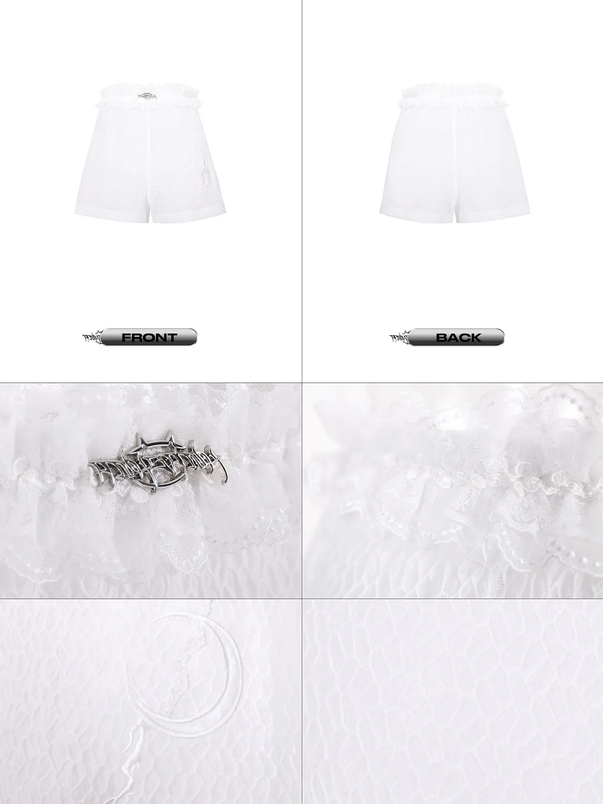 Lace Layered Sexy Boxer Shorts