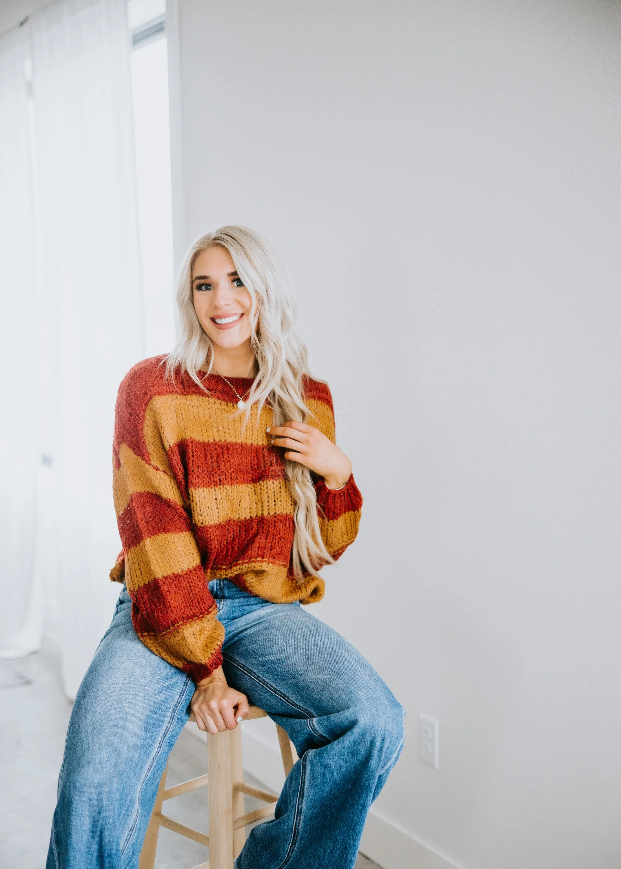 Lucy Oversized Striped Sweater