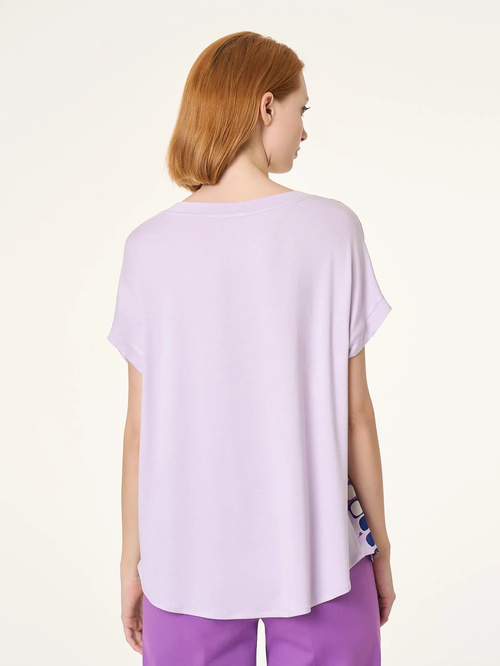 Maglietta girocollo in Viscosa Summer - Fant. Dewberry