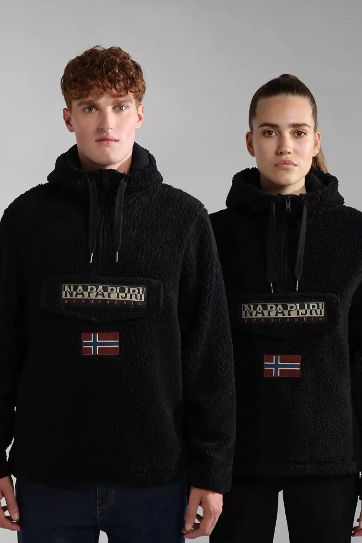 Napapijri Burgee Kanguru Cepli Kapüonlu Unisex Polar Sweatshirt