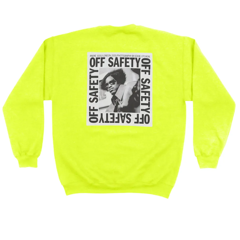 OFF SAFETY STACKS CREWNECK // YELLOW
