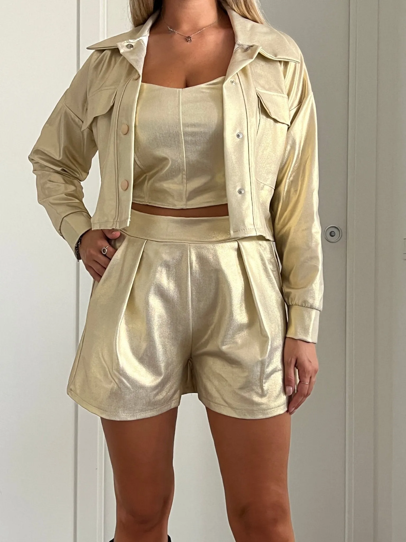 Pantaloncini metallizzati LYRA