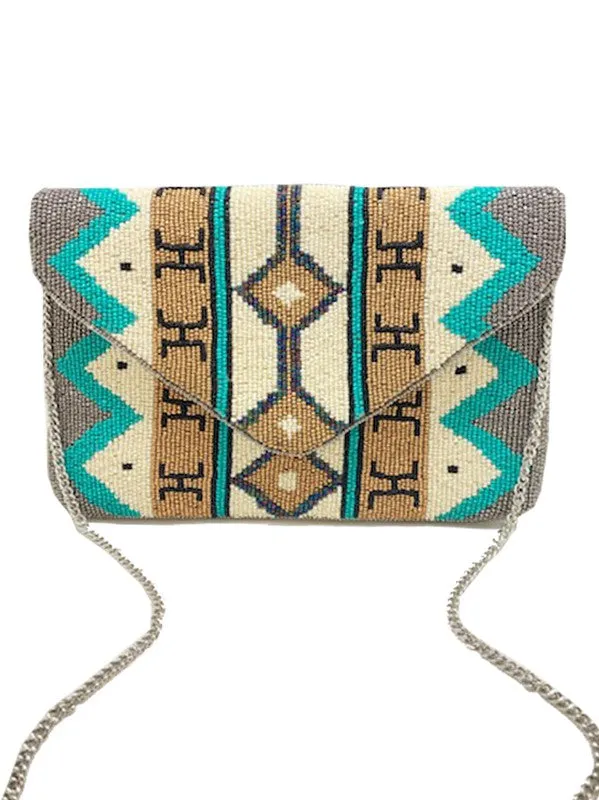 Pattern Beaded Clutch