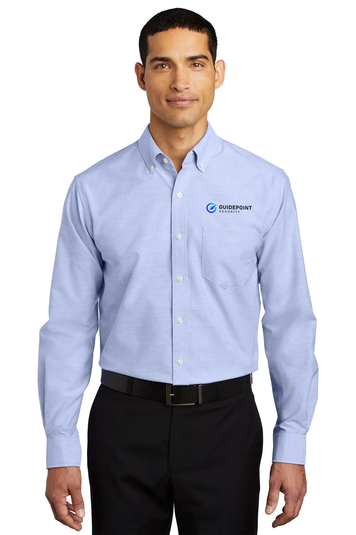 Port Authority SuperPro Oxford Shirt, Oxford Blue [GuidePoint Security]