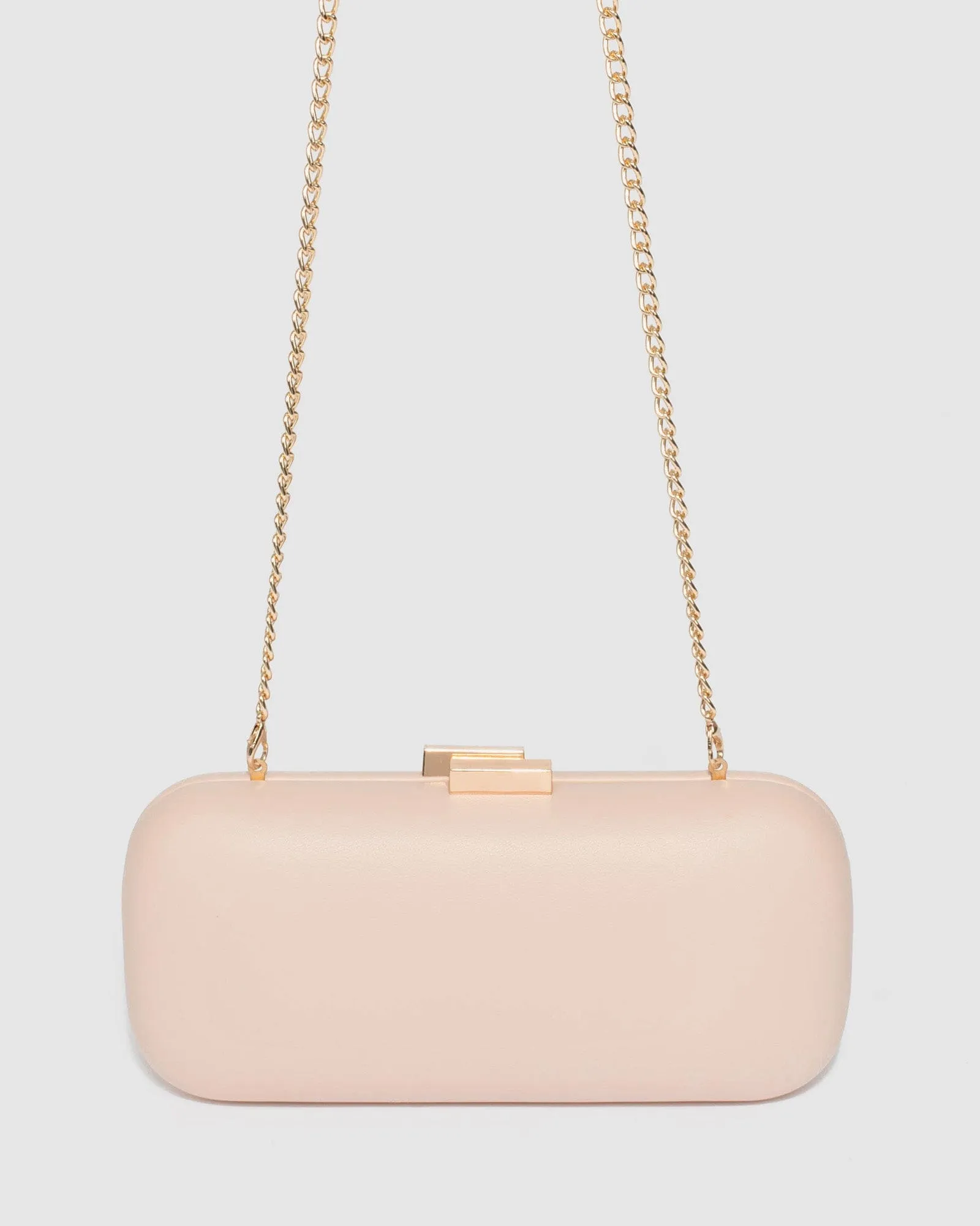 Rosie Nude Hardcase Clutch Bag