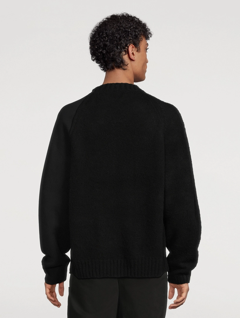 SACAI Panelled Knit Sweater