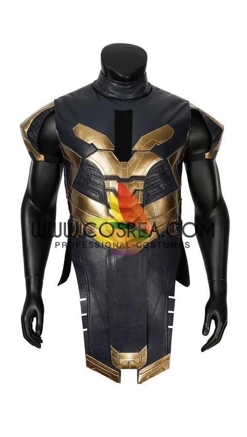 Thanos Infinity War Metallic PU Leather Cosplay Costume