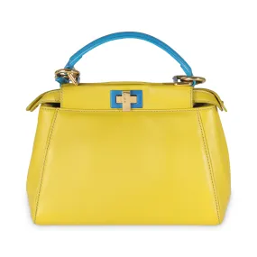 Yellow Blue Colorblock Nappa Mini Peekaboo